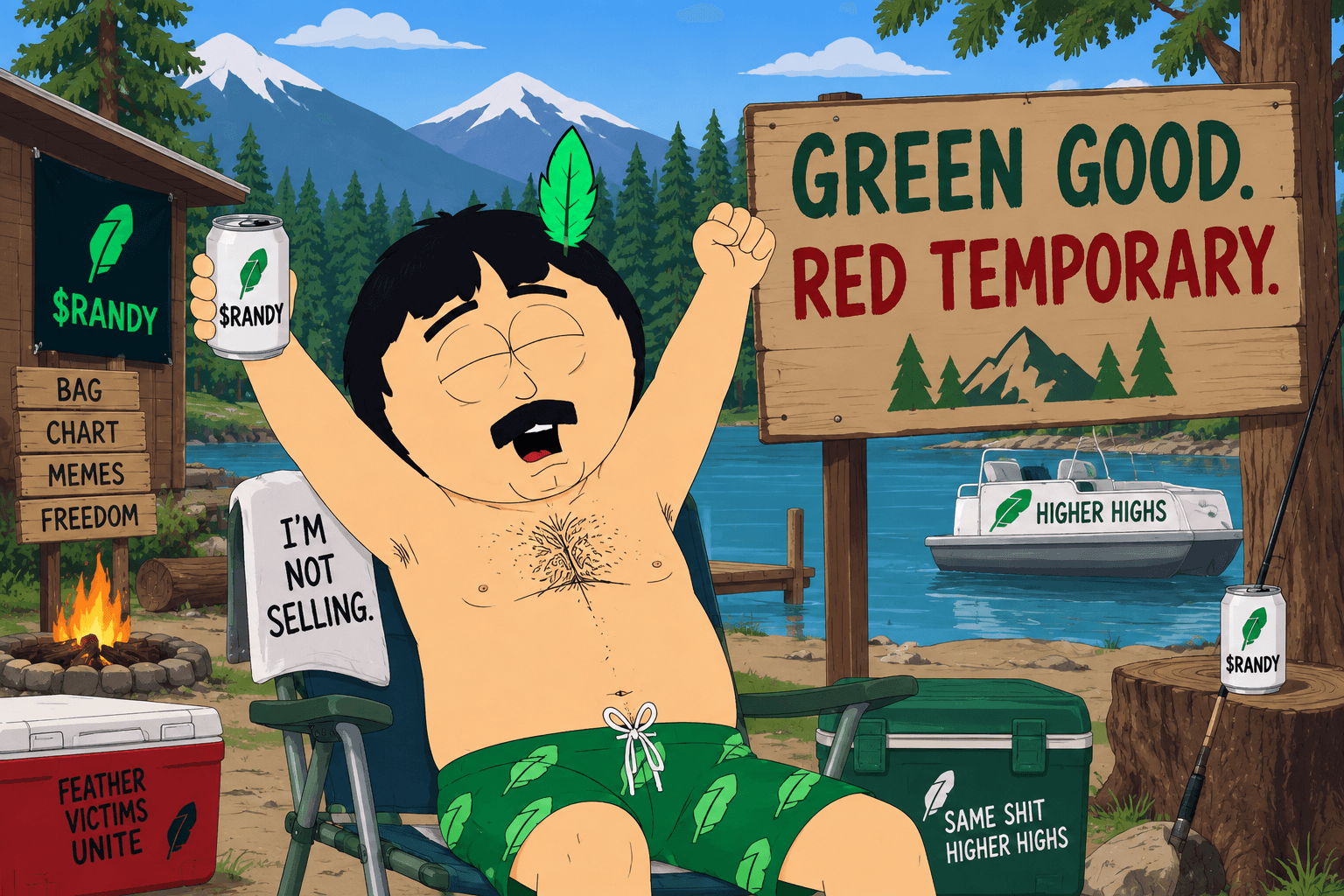 GREEN GOOD. RED TEMPORARY.